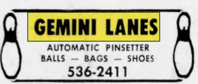 Gemini Lanes (Teen Zone, East Jordan Recreation, The Zone Sports Lounge) - Jan 03 1973 Article (newer photo)